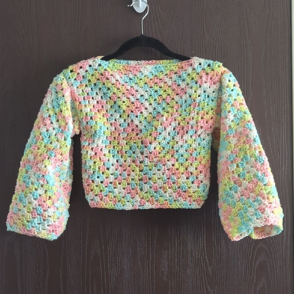 Colorful Crochet Kids Sweater